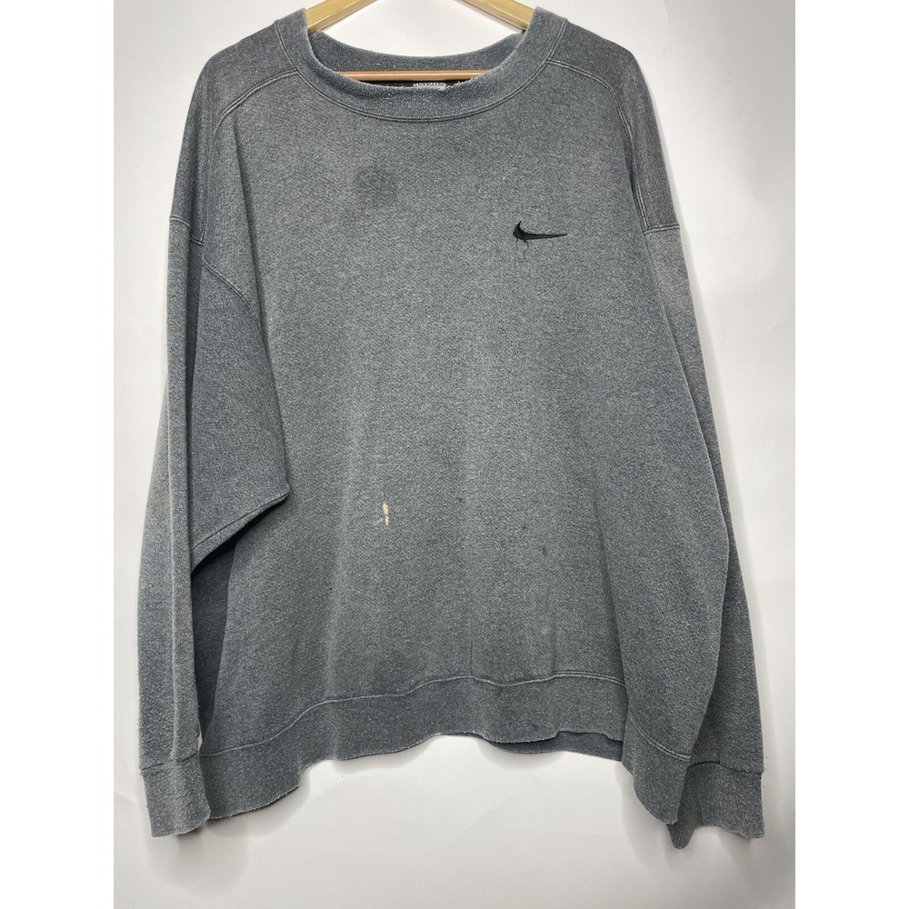 Vintage Nike Sweatshirt Size XL Made In USA 90s FLAWS Swoosh‎ Embroidered